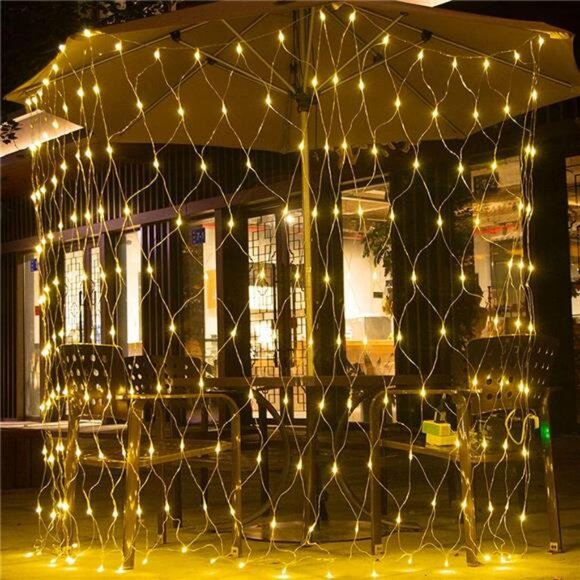 Net Lights, 300LED Christmas Mesh Light, 14.8x4.9 ft Fairy String Mesh Light - Picture 2 of 7